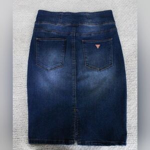 Y2K Guess Denim Midi Skirt Size M